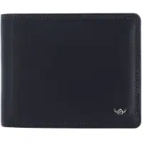 Golden Head Polo Portafoglio Protezione RFID Vera Pelle 12 cm blu