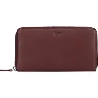 Jost Arva Portafoglio Protezione RFID Vera Pelle 19 cm rosso