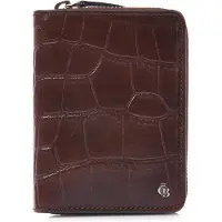 Castelijn & beerens Portafoglio Protezione RFID Vera Pelle 12.5 cm marrone