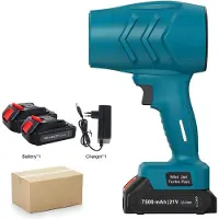 StarTech.com Soffiatore a batteria portatile X50 - 380 W - 21 V - 36.000 giri/min - 120 km/h - 2 batterie - Colore: blu