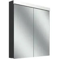 Schneider LOW plus LED armoire de toilette, 2 portes 35/35cm, 695x120x747mm, éclairage en haut, 172.070.02.44, 172.070.02.44