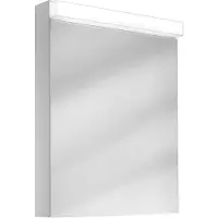 Schneider LOW Line Armoire de toilette LED, 1 porte 60cm, butée changeable, 595x120x756, éclairage en haut, 4000K, 151.260.01.02, 151.260.01.02