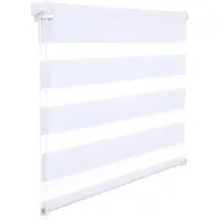 StarTech.com Tenda a rullo doppio - Tessuto a doppio strato - Trasparente alla luce - 100x220 cm - Bianco - Poliestere - Montaggio interno - Catena a perline