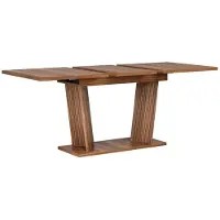 StarTech.com Tavolo da pranzo allungabile - Tavolo pieghevole - Salvaspazio - Realizzato in MDF - Forma rettangolare - Piedini regolabili antiscivolo - Stile moderno e minimalista - Colore marrone scuro