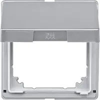 Merten Anello distanziatore con coperchio ribaltabile, alluminio, AQUADESIGN