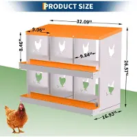 StarTech.com Casette per galline - 6 casette per galline - Acciaio inossidabile - Senza supporto - Facile estrazione delle uova - Resistente alla ruggine