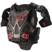 Alpinestars Protezione Torace A-6 Black Anthracite Red, Taglia: XS/S