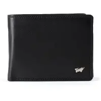 Braun Büffel Golf 3.0 Portafoglio Protezione RFID Vera Pelle 12 cm nero