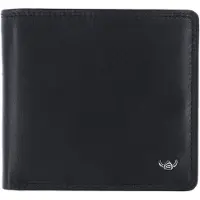 Golden Head Polo Portafoglio Protezione RFID Vera Pelle 11 cm nero