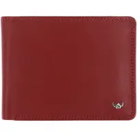 Golden Head Polo Portafoglio Protezione RFID Vera Pelle 12.5 cm rosso
