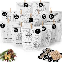 Merkloos Calendario dell'Avvento da riempire - Natale - Conto alla rovescia per Natale