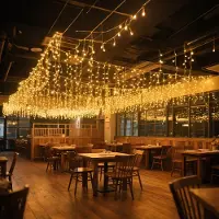 LILIIN , 15 metri di luci solari a effetto neve, ideali per le decorazioni natalizie, luce bianca calda, con 600 LED, timer e funzione di memorizzazione, 8 modalità di illuminazione