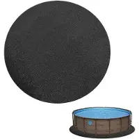 Equivera Piscina rotonda inferiore macchina da bagno 370cm - Felt pieghevole e acqua-assorbitrice - Protezione del pavimento per un facile set & piscine telaio