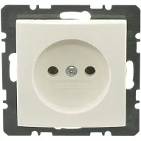 Berker Scatola di derivazione S1 da incasso - Presa singola - Senza messa a terra protettiva - Finitura lucida - Con sistema di sicurezza per bambini - Realizzata in plastica - Colore: bianco polare