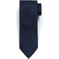 Suitable Cravatta Seta Navy Blu Blu scuro
