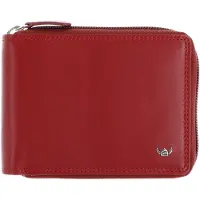 Golden Head Polo Portafoglio Protezione RFID Vera Pelle 12.5 cm rosso