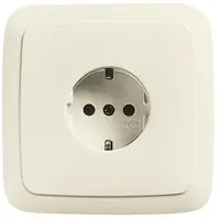 Busch-Jaeger 20 EUJSR-212 Presa SCHUKO, con telaio di supporto avvitabile, bianco