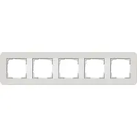 Gira Cornice di copertura 5f E3 Grigio chiaro/Bianco puro 0215411