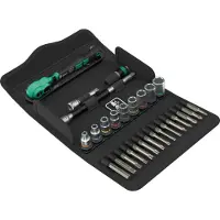 Wera 8100 SA 15 Zyklop Comfort Set di chiavi a cricchetto Leva di commutazione Attacco 1/4" in pollici