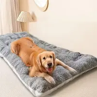 OEM Cuccia per cani, adatta per trasportini, lavabile, antiscivolo, grigia, dimensioni 90x45x5 cm