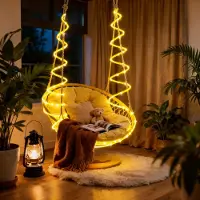 LILIIN , catena luminosa a LED da 100 metri, 1000 LED, luce bianca calda, con telecomando, ideale per giardino, Natale e feste