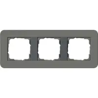 Gira cover frame 3-gang grigio scuro/antracite 0213423
