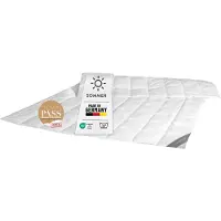 Spessarttraum Piumino 200x200 cm 100% piuma Piumino estivo extra leggero Piumino trapuntato Piumino RUBIN