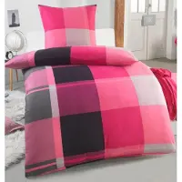 Merkloos Biancheria da letto in morbida microfibra, copripiumino 135 x 200 cm con federa, calda e senza bisogno di essere stirata