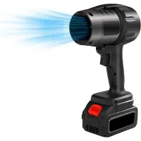 LTPRTZ Soffiatore elettrico - Ventilatore turbo senza fili - Pulizia accurata - Alta pressione dell'aria - 35.000 giri/min - Nero