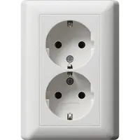 Gira Presa doppia Schuko rws System55 - Presa 078804