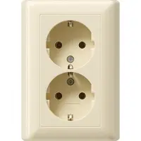 Gira presa di corrente 2f cws glz standard 55 da incasso IP20 VP