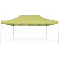 Ambitent Tetto di ricambio per gazebo pieghevole ALU 4x6 m – PVC 450 g/m², impermeabile, senza struttura - Verde