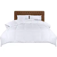 Markenlos Coperta estiva per letto, 135x200 cm, leggera, imbottitura in poliestere con angoli a passante