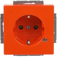 Busch-Jaeger 20 EUCBL-14-84 Inserto per presa SCHUKO, con spia di controllo a LED arancione RAL 2004