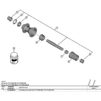 Shimano Asse Del Mozzo Fh-tc500-ms/fh-tc500-hm