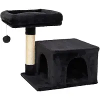 Merkloos Tiragraffi gatto - Tiragraffi per gatti - Tiragraffi per gatti grandi - Sisal - Nero - 44 x 34 x 50 cm