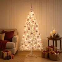 Syfax Albero di Natale Artificiale con Rami Pieghevoli 150 cm 150 LED