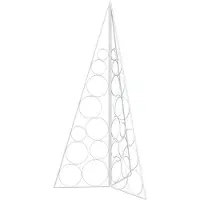 Syfax Albero di Natale in metallo KUOPIO 100 cm Acciaio Bianco