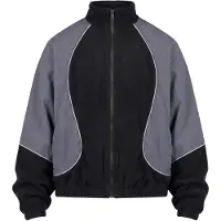 Urban Classics Giacca di pile grigio / nero