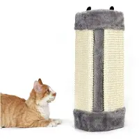 Merkloos Tiragraffi da parete per gatti - Sisal - 41 x 24 x 2,5 cm - Grigio