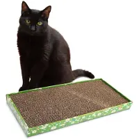 Merkloos Tiragraffi in cartone - Reversibile - Con erba gatta - 48 x 25 x 5 cm