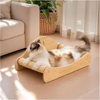 Merkloos Tiragraffi per gatti - Sisal - Legno di pino massello - 58 x 33 cm - Per gatti da interno
