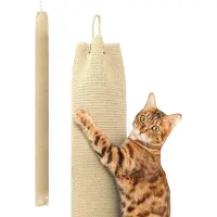 Merkloos Tiragraffi per gatti - Sisal - 16 x 16 x 240 cm - Con gancio