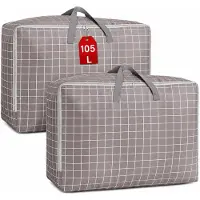Merkloos Borsa portaoggetti sotto il letto - Capacità 105 litri - 70 x 50 x 30 cm - Con cerniera