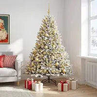 Syfax Albero di Natale artificiale con palline 240 cm 300 LED