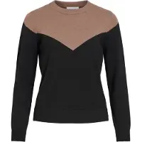 Vila Pullover 'VIKerry' marrone / nero
