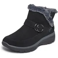 SKECHERS Stivaletto grigio / nero