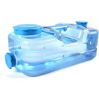 Markenlos Contenitore per acqua da 10 litri con rubinetto, trasparente, portatile, ideale per campeggio e giardino