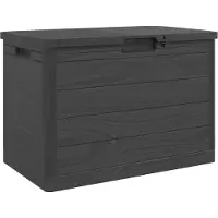 vidaXL Scatola per cuscini da esterno antracite 77,5x44,5x53 cm in polipropilene