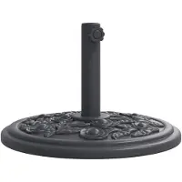 vidaXL Supporto per ombrellone per palo Ø38/48 mm 12 kg rotondo